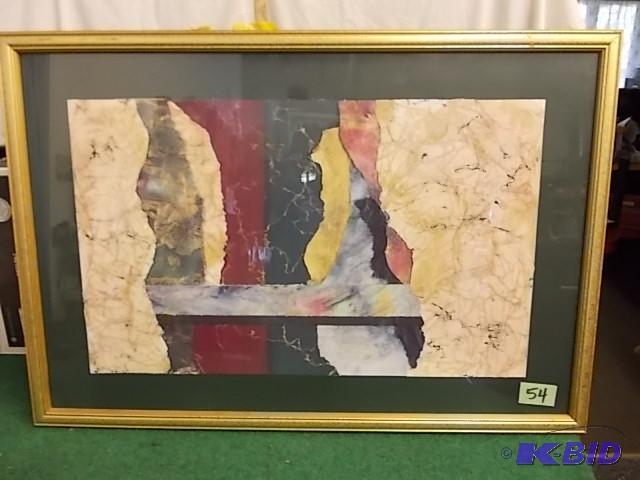 38 x 26 Framed Graphic Art...