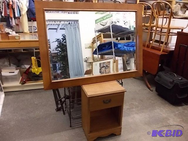 50 x 36 Framed Beveled Mirror, 18 x 12 x 25 N...