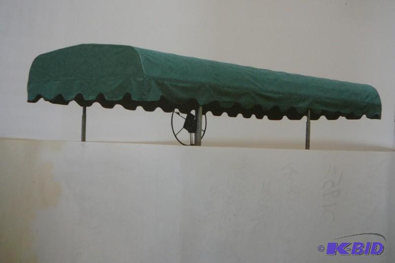 lot 8 image: Shoreline aluminum canopy frame with grey can...