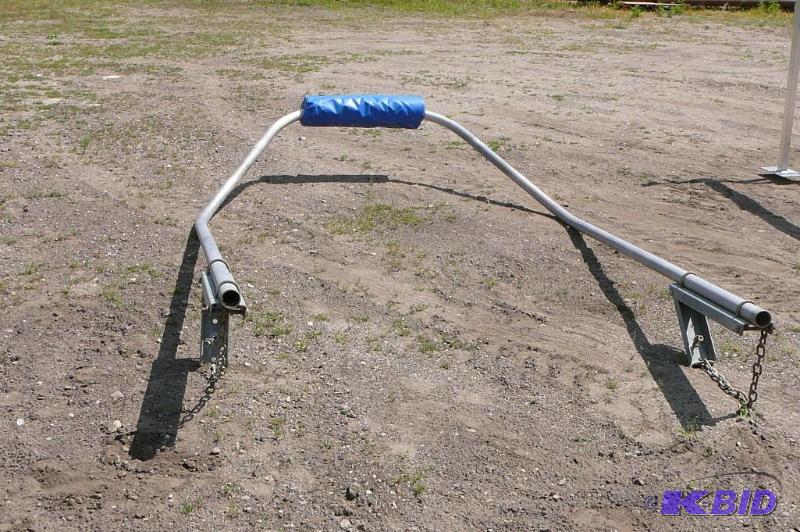 lot 9 image: Shore station aluminum bow stop with hardware...