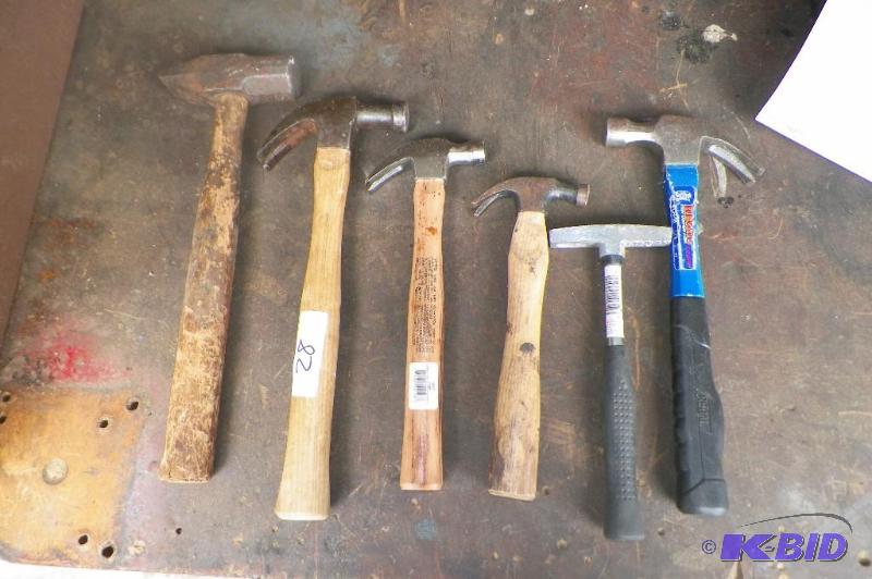 lot 28 image: Lot of 6 Hammers