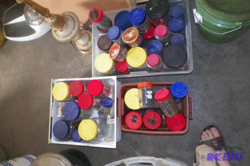 lot 30 image: Many Years Accumulation of Nuts, Bolts, Fasteners, & More