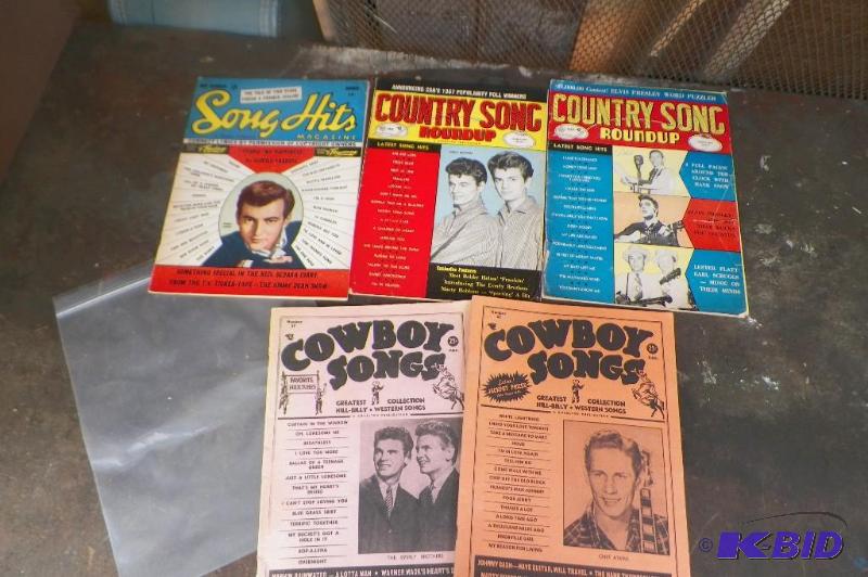 lot 44 image: Five 1950s Magazines wElvis Presley, Everly Brothers, & Bobby Darin