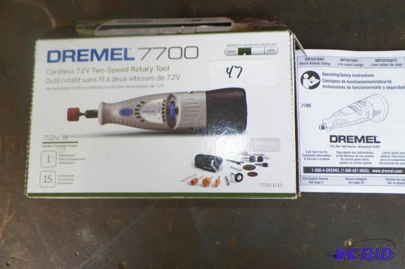 lot 47 image: New Dremel 7700 Tool Works