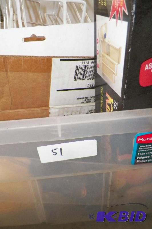 lot 51 image: Box of Kitchen Items Includes Metal Bowls, Jell-O Molds, Microware Muffin Pan, Kitchen Wizard, & Misc.