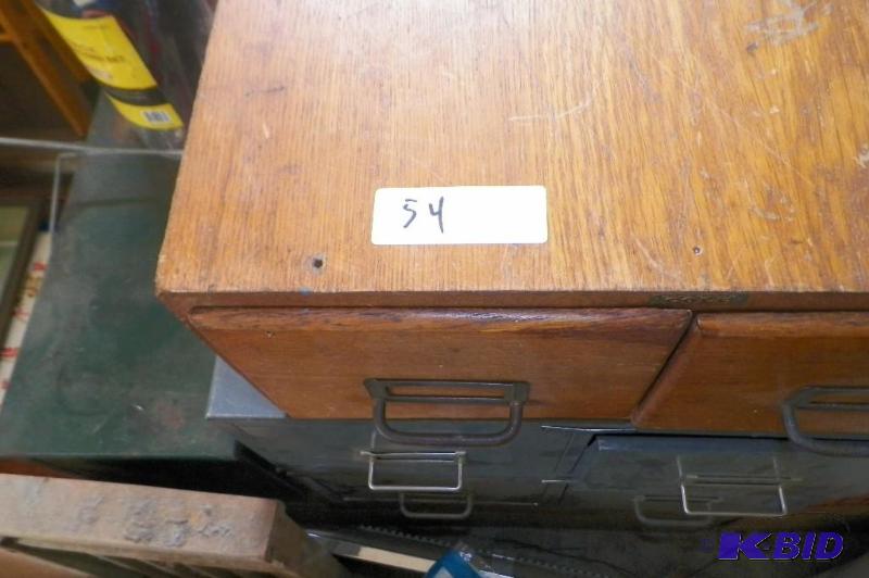 lot 54 image: 3 Old Cabinets Good For Parts Storage