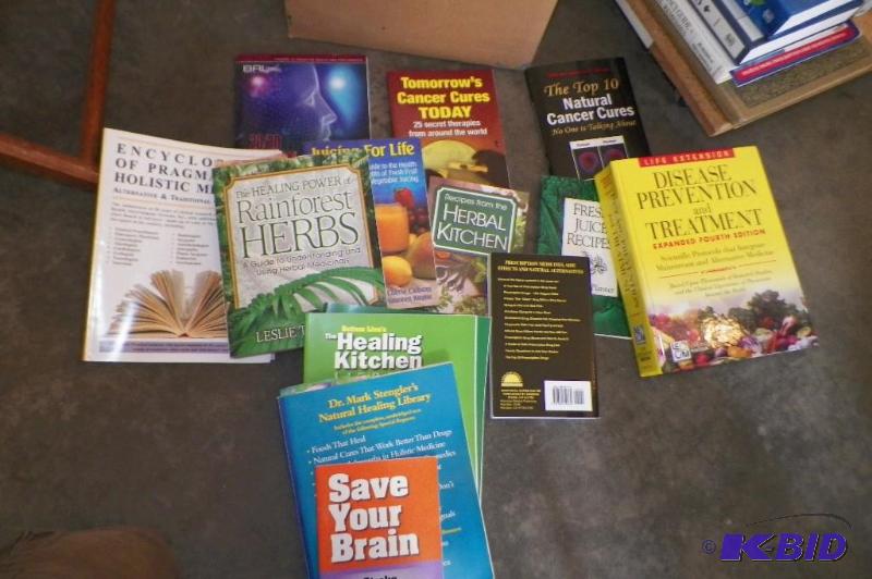 lot 66 image: Box of Books Including Self Help Books & Old Dictionaries