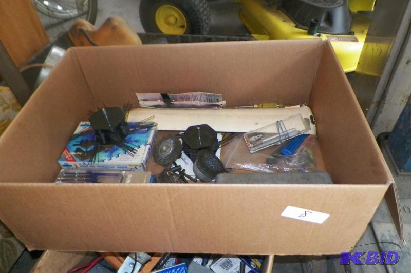 lot 8 image: Box of Misc. Tools