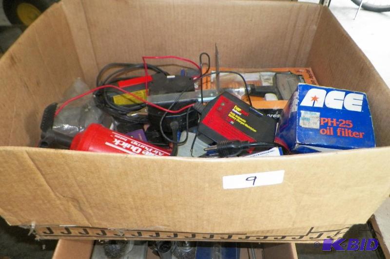 lot 9 image: Box of Misc. Tools