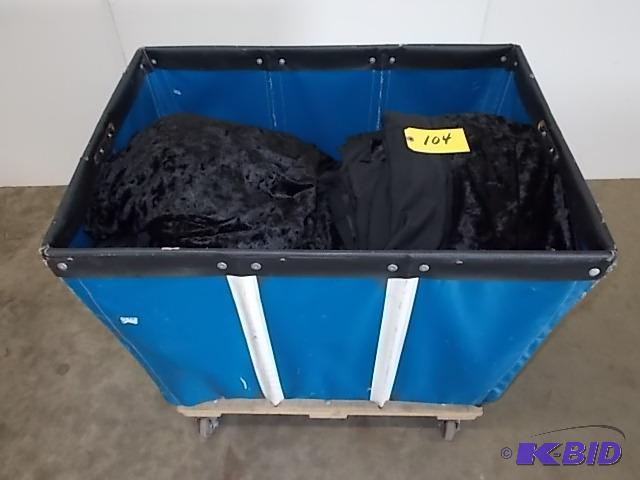 lot 104 image: (11) Black Drape 9.5 x 5 & (32) Black D...