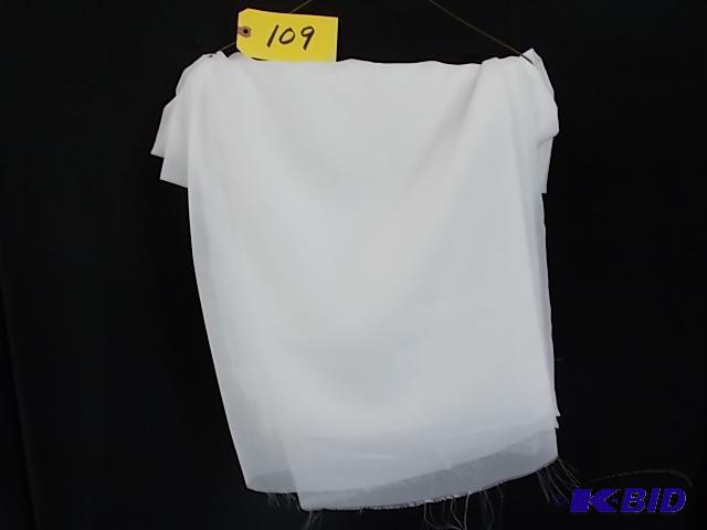 lot 109 image: (15) White Organza Ceiling Drape, Approx. 20...