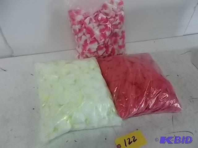 lot 122 image: (3) Bags, Rose Pedals, New...