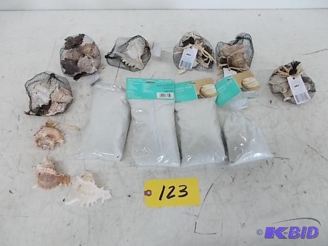 lot 123 image: Asstd Sea Shells & Sand...