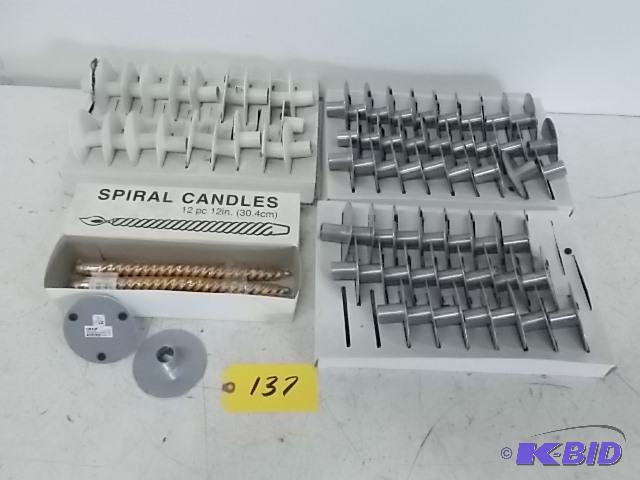 lot 137 image: Asstd Candle Holders & Candles...