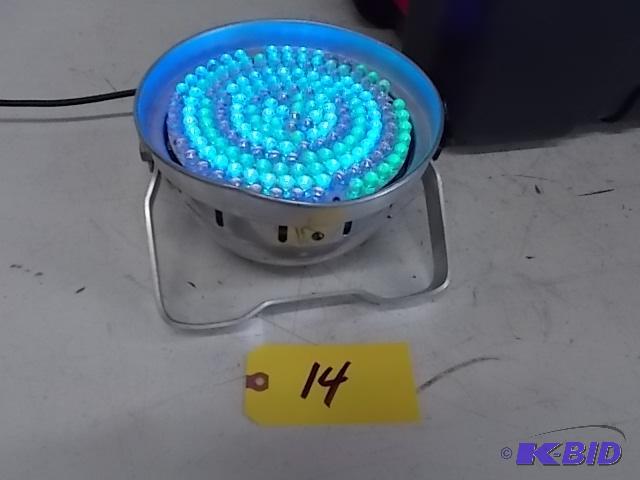 lot 14 image: (7) 7" LED Up-Lights, DXM, RGB, Includes...