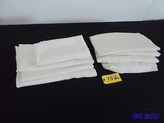 lot 152 image: (8) Cream Drape, Approx. 8 x 4...