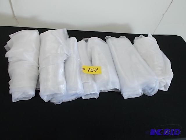 lot 154 image: (7) White Shimmer, Approx. 5 x 16...