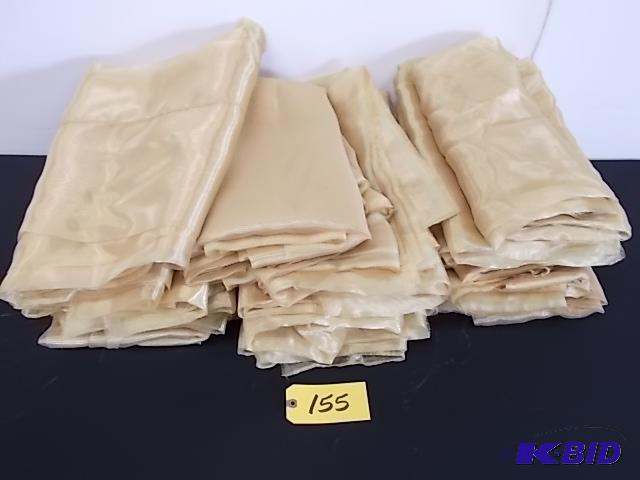 lot 155 image: (38) Gold Organza Drape, Approx. 10 x 5...