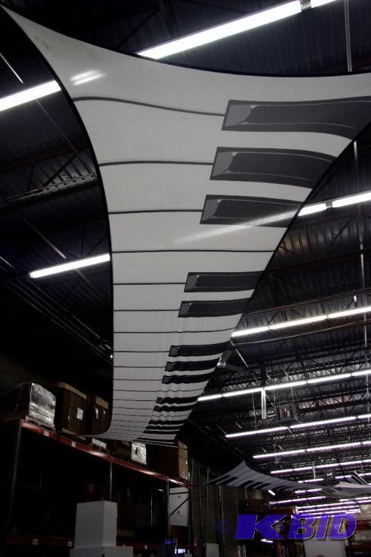 lot 158 image: (3) Spandex Piano Keys, Approx. 25 x 5...
