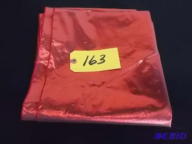 lot 163 image: Approx. (89) Sashes, 22" x 8 Red Lame...