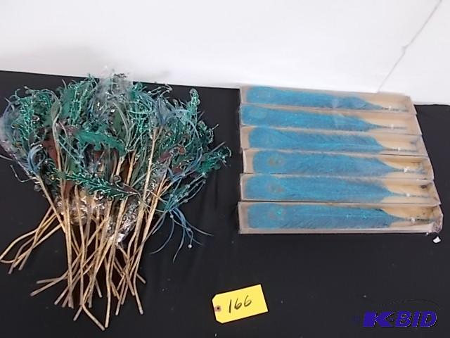 lot 166 image: Approx. (103) Assts Peacock Feather Sprays 2...