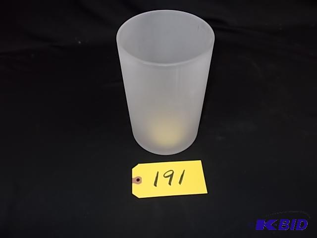 lot 191 image: (35) 5 x 8" Frosted Cylinder...