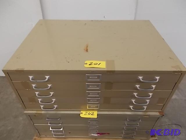 lot 201 image: Cole 5 Drawer Cabinet With Asstd Foil Paper,...
