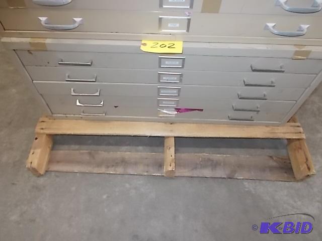 lot 202 image: Safeco 5 Drawer Cabinet With Asstd Foil Pape...
