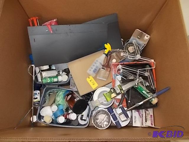 lot 275 image: Asstd Paints, Tools, & Supplies in Gaylo...