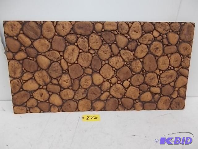lot 276 image: (5) Faux Stone Wall, 2 x 4, New...