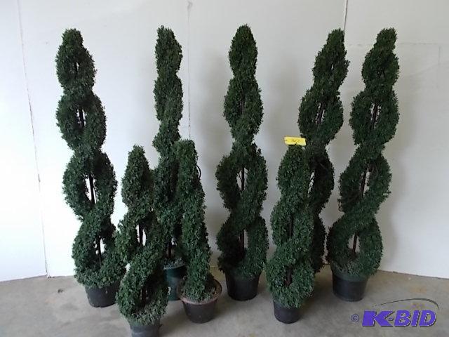 lot 317 image: (8) Spiral Trees...