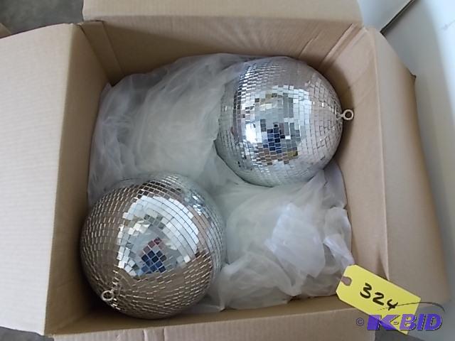 lot 324 image: (4) 12" Mirror Balls...