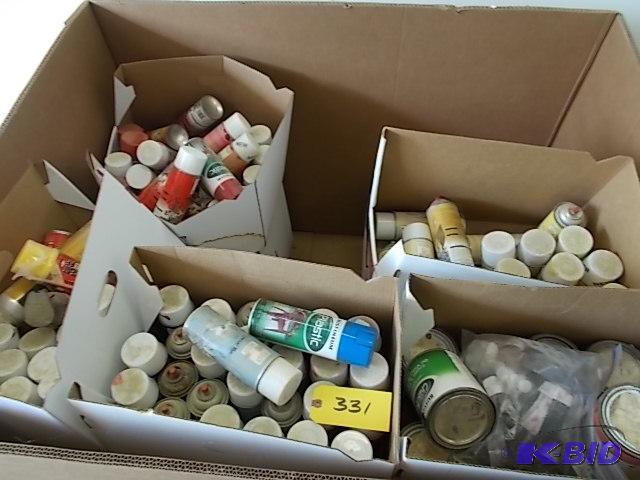 lot 331 image: Asstd Paints, & Misc. Supplies in Gaylor...