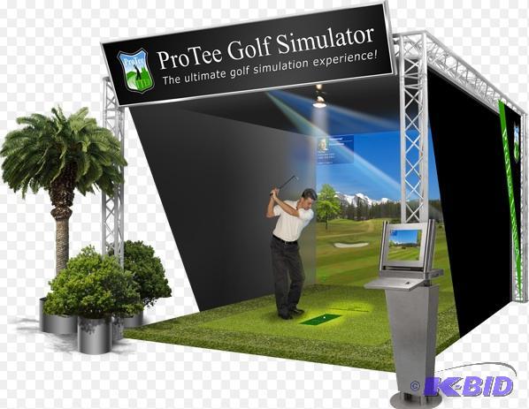 lot 333 image: Golf Simulator, Includes Sensor, Tee Green, N...