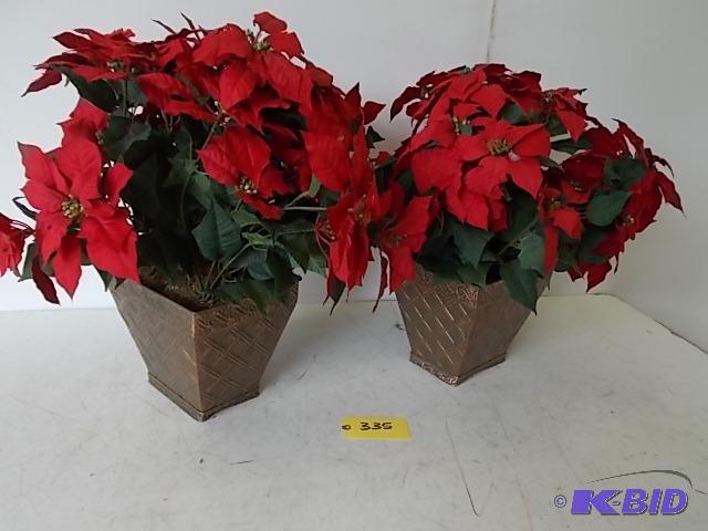 lot 335 image: (13) Faux Poinsettias...