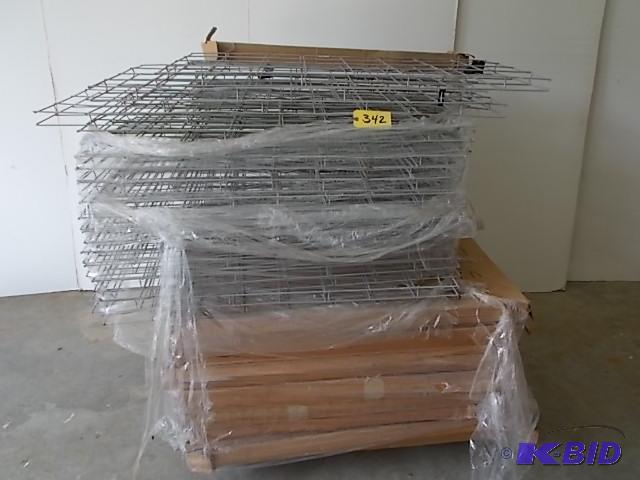 lot 342 image: Approx. (64) Wire Grids 2 x 4, & (2) 6&...