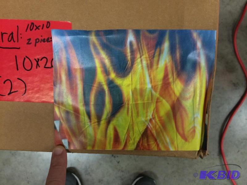 lot 376 image: Flame Mural, 20 x 10...