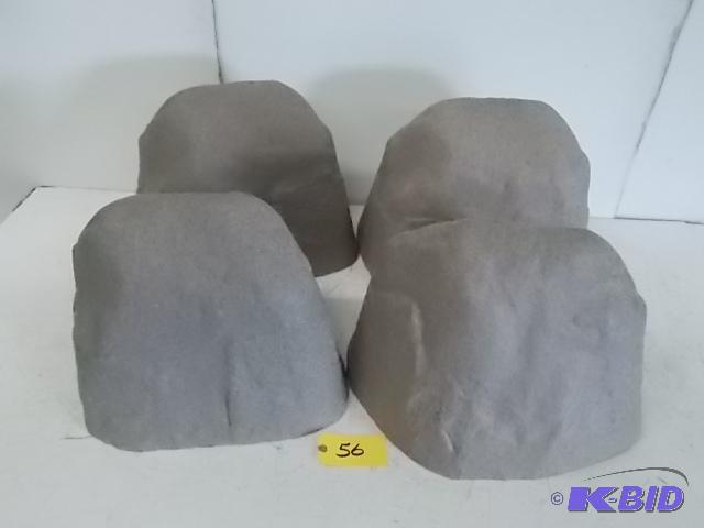 lot 56 image: (4) Faux Rocks, Medium Size, Sandstone Color,...