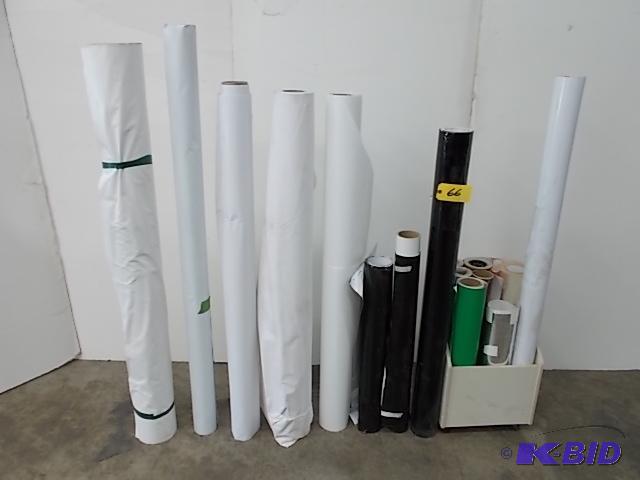 lot 66 image: Asstd Vinyl Rolls, 14" - 62"...