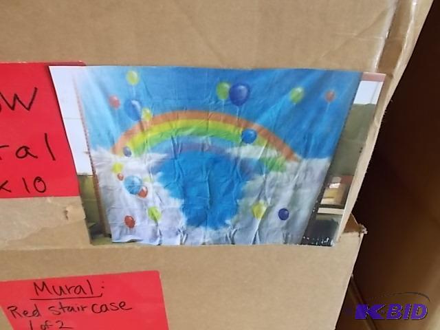 lot 83 image: Rainbow Mural, 10 x 10...