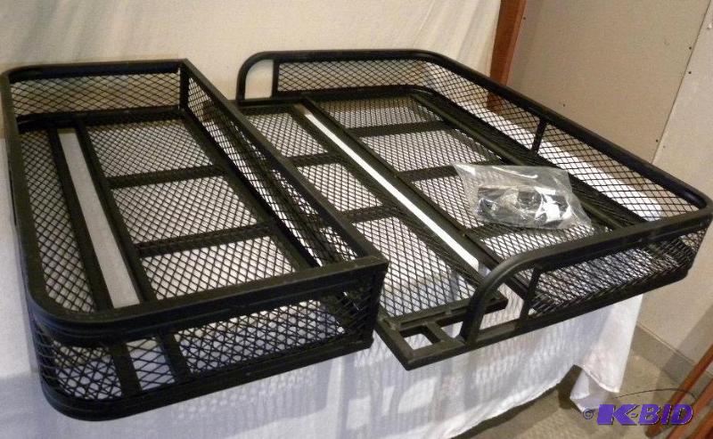 lot 1 image: ATV Front and Rear Basket Set, universal fit,...