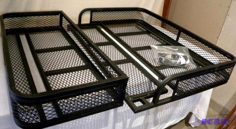 lot 24 image: ATV Front and Rear Basket Set, universal fit,...
