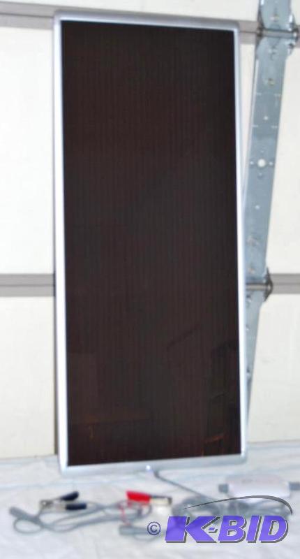 lot 53 image: 20 Watt Solar Panel, with 8 amp controller, l...