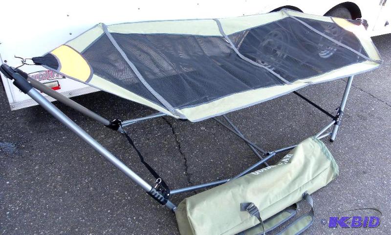 lot 73 image: Portable Folding Hammock, foldable, steel fra...