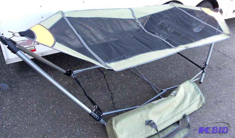 lot 74 image: Portable Folding Hammock, foldable, steel fra...