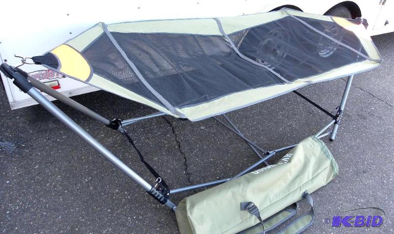 lot 77 image: Portable Folding Hammock, foldable, steel fra...