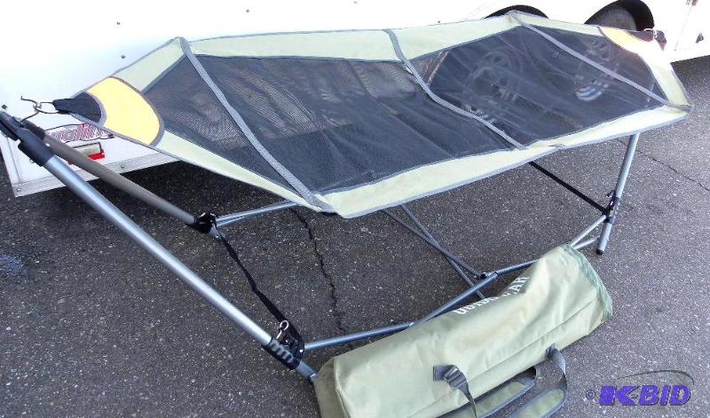 lot 79 image: Portable Folding Hammock, foldable, steel fra...