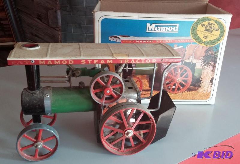 Vintage Mamod Steam Tractor with shovel-1970...