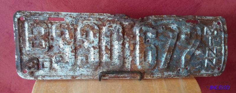 1930 Minnesota License Plate...