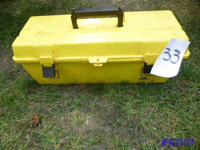 lot 33 image: Plano Plastic Tool Box In Good Condition...
